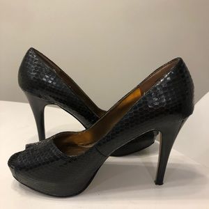Nine West peep toe platform heels